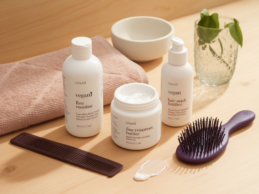 Vegane haarpflege-routine für feines haar: produkte und anwendungstipps